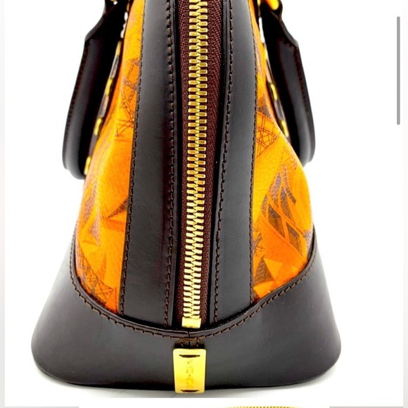 FONTANA MILANO Brown Leather PVC Bag - Picture 2 of 5